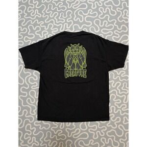 Vintage NHS Creature Gargoyle Shirt Size 2XL Skate Tee Black Y2K